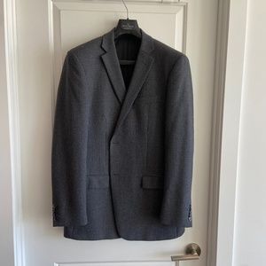 Grey & Black Checkered Perry Ellis Blazer